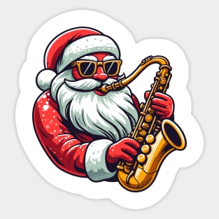 Santa Claus The Mr. Saxophone Sticker